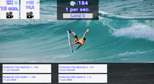 Clicker: Surfing screenshot